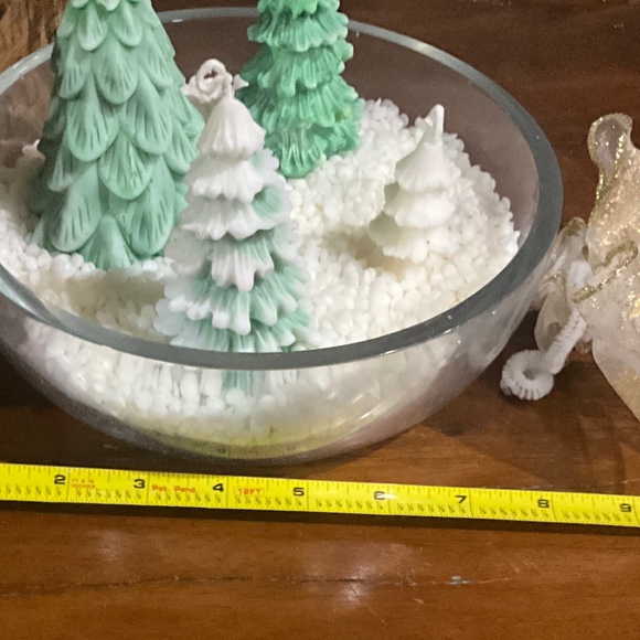 Winter Wonderland  Vanilla, Caramel, Spice Organic Soy Wax Candle & Trees - Picture 5 of 5